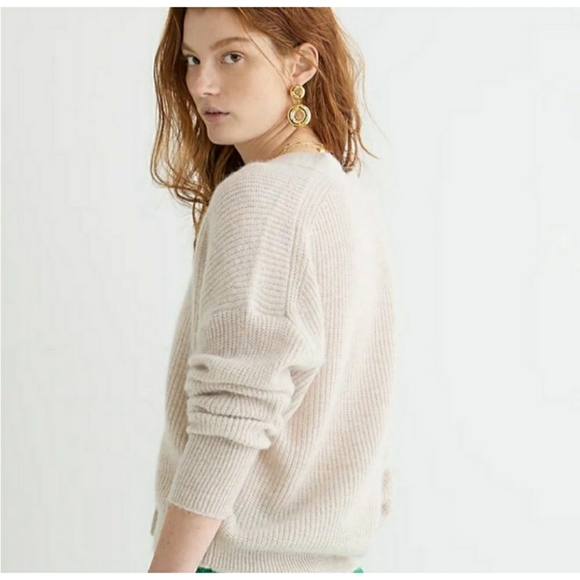 J.Crew Ribbed V-neck cardigan sweater - Picture 2 of 8